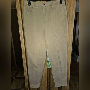 Talbots Sz 14 Khaki Stretch Jeans